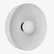 Jaxal Wandlamp Wit – Zwart & Ø35 Cm - Sklum