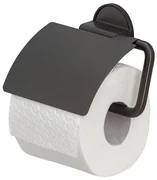 Tiger Tune Toiletrolhouder - met klep - zelfklevend - zwart 1326638946