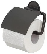 Tiger Tune Toiletrolhouder met klep Zwart metaal geborsteld / Zwart 15x12.3x3.3cm 1326638946