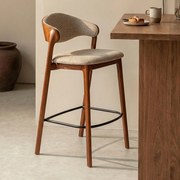Dutchbone Babington Vintage Barkruk Walnoot