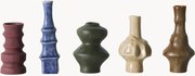 Kleine vazen uit de jaren 70, 5-delig
