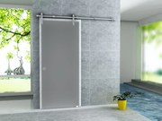 SaniGoods Tokyo schuifdeur voor douche melkglas 102,5x205cm