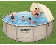 Bestway Zwembadset Power Steel met luifel 396x107 cm