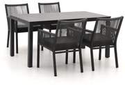 Diningset Manifesto  | 4 personen | Tuinset aluminium | 5-delig | Kees Smit Tuinmeubelen