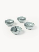 Handgemaakte dipschalen Nordic Sea, 4 stuks