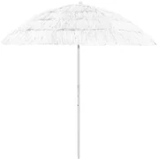 vidaXL Strandparasol Hawaï 240 cm wit