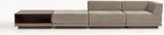 Modulaire bank Colin (4-zits) met salontafel & ottoman