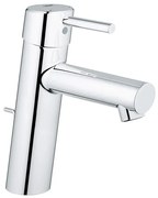 GROHE Concetto waterbesparende wastafelkraan medium met waste 28mm met temperatuurbegrenzer chroom 23450001