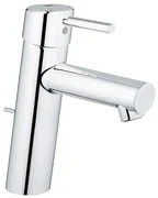 GROHE Concetto waterbesparende wastafelkraan medium met waste 28mm met temperatuurbegrenzer chroom 23450001