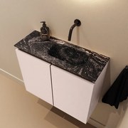 Mondiaz Ture DLux toiletmeubel 60cm rosee met wastafel lava rechts zonder kraangat