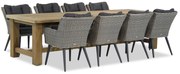 Tuinset 8 personen 300 cm Wicker Grijs Garden Collections Boston/Fourmile