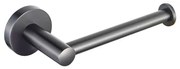 Fortifura Calvi toiletrolhouder/reserverolhouder - zonder klep - rond - PVD - Geborsteld gunmetal (antraciet) SW721172