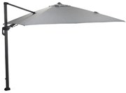 Garden Impressions Zweefparasol Hawaii Deluxe 300x300 - donker grijs - licht grijs