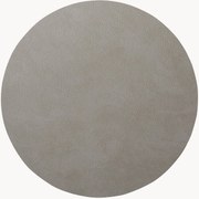 Ronde leren placemat Cloud, handgemaakt