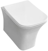 Eastbrook Beddington randloos staand toilet met vortex spoeling wit glans