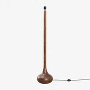 Staande Lampvoet 125 Cm In Adelaide Mangohout Donker Handvat Hout - Sklum