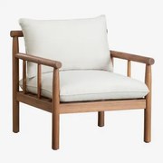 Melvin Acaciahouten Fauteuil Acacia Bruin - Sklum