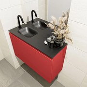 Mondiaz Olan 80cm toiletmeubel fire met wastafel urban links 1 kraangat