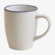 2-pack Koffiekopjes 34 Cl In Steengoed Ronilena Wit Gardenia - Blauw Ken - Sklum