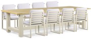 Tuinset 8 personen 300 cm Aluminium/teak Taupe Lifestyle Garden Furniture Faro/San