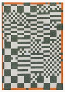 Wasbaar platgeweven jacquard vloerkleed Chess
