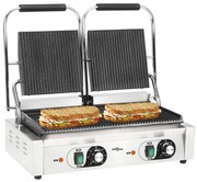 vidaXL Panini grill dubbel gegroefd 3600 W 57x30,5x20 cm