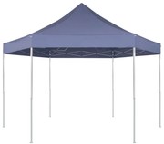 vidaXL Partytent pop-up zeshoekig inklapbaar 3,6x3,1 m donkerblauw