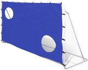 vidaXL Voetbaldoel met richtmuur 240 x 92 x 150 cm