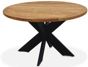 Rond Tuintafel  - Teak/Aluminium - Ø130 cm - Malta - SenS-Line