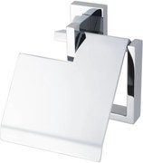 Haceka Edge toiletrolhouder met klep 12,8x4,6x14,2cm chroom