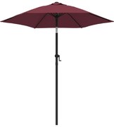 vidaXL Parasol 200x211 cm aluminium bordeauxrood