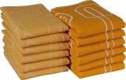Keuken- & Theedoek keukentools – set van 12 – geel
