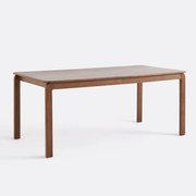 Uitschuifbare eettafel, walnootfineer, 6 tot 8 couverts, Talet