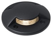 Moderne grondspot zwart GU10 50mm 2-lichts effect IP65 - Cellar