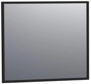 BRAUER Silhouette Spiegel - 80x70cm - zonder verlichting - rechthoek - zwart SP-ON80RHZ