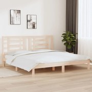 vidaXL Bedframe massief grenenhout 200x200 cm