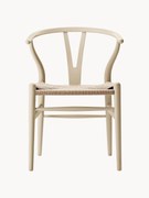 Houten Wishbone stoel CH24 met gevlochten zitvlak
