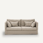 Bankhoes in gekreukt linnen, Camille