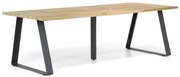 Taste Basso Dining Tuintafel X Aluminium/teak Grijs