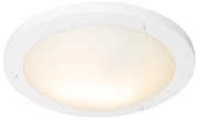 Buitenlamp Moderne plafonnière wit 41 cm IP44 - Yuma Modern E27 IP44 Buitenverlichting rond