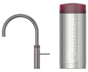 Quooker Fusion Round kokendwaterkraan - draaibare uitloop - Combi reservoir - Warm / kokend water - Gun metal 22FRGME