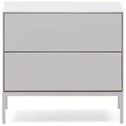 Kave Home Vedrana Design Nachtkastje Wit Met Lades - 60x40x55cm.