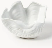 Geglazuurde decoratieve schaal Mar in schelp vorm, B 18 cm