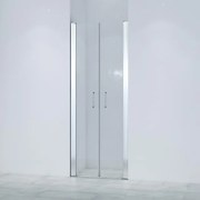 Marenza Neptune Pendeldeur - 80x200cm - 6mm veiligheidsglas - anti kalk - chroom SKII622SALOON-80