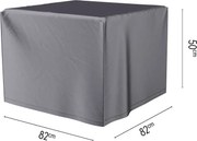 Platinum Aerocover vuurtafelhoes - Ademende hoes voor vuurtafels 82 x 82 x H50cm