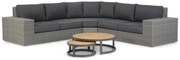 Hoek loungeset 5 personen Wicker Grijs  Garden Collections Oxford/Westfield