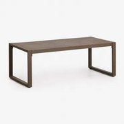 Rectangulaire 110x55 Cm Aluminium Lipov Tuintafel Bruin – Chocolade - Sklum