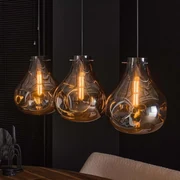 Druppel Hanglamp Gebogen Glas