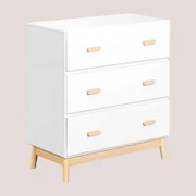 Comfortabele Ladekast 80x40 Cm In Mdf Tom Wit - Sklum