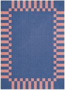 Handgeweven hoogpolig wollen vloerkleed Tekla Frame